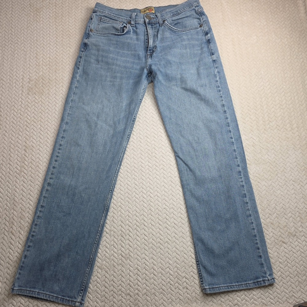 Wrangler 20X No. 33 Extreme Relaxed Jeans Mens 32x32 Light Wash Blue Denim